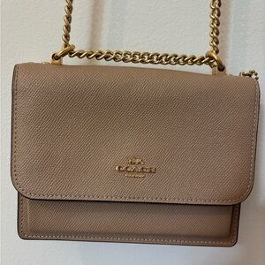 Coach Tan Leather Crossbody Bag